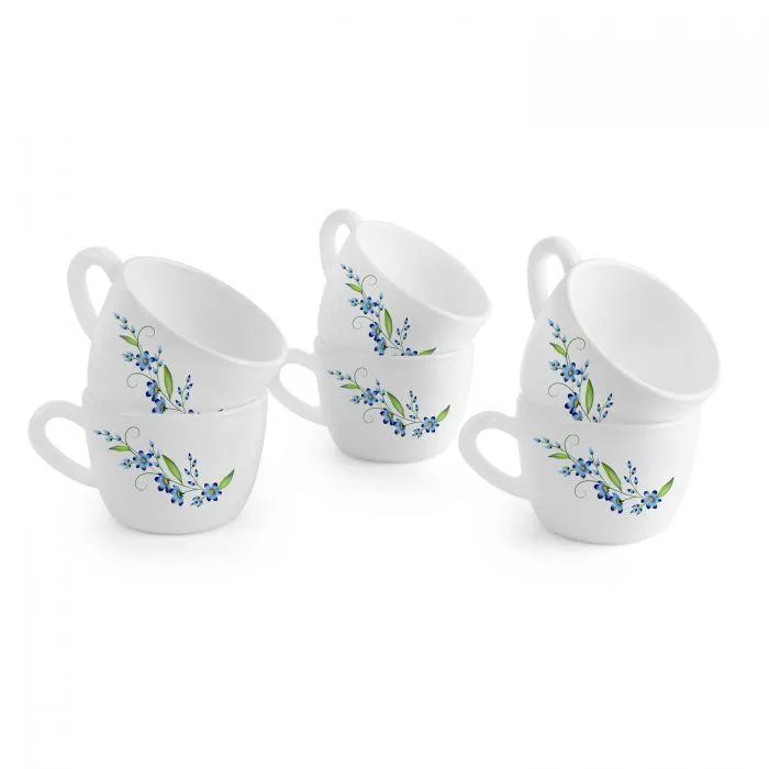 Blue Creeper Cup and Saucer set of 6