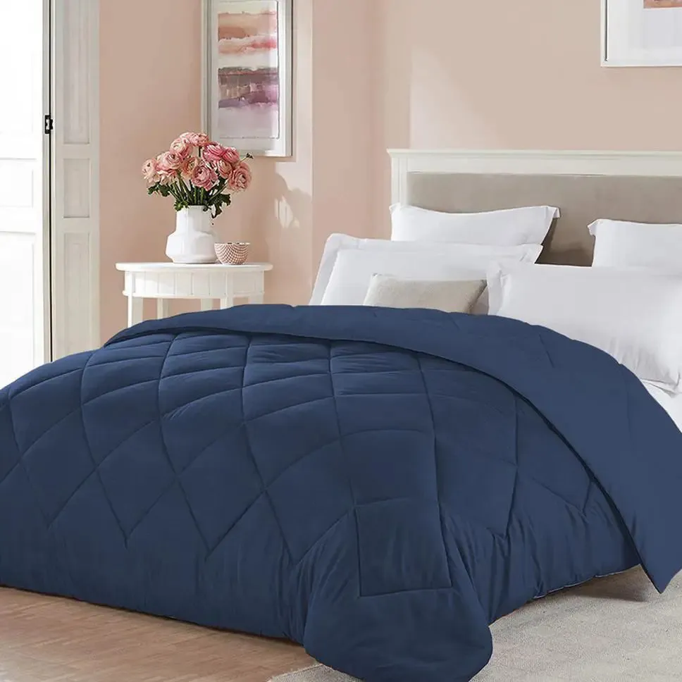 Blue Densely Quilted Single Bed Comforter