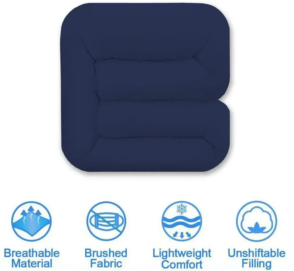 Blue Densely Quilted Single Bed Comforter