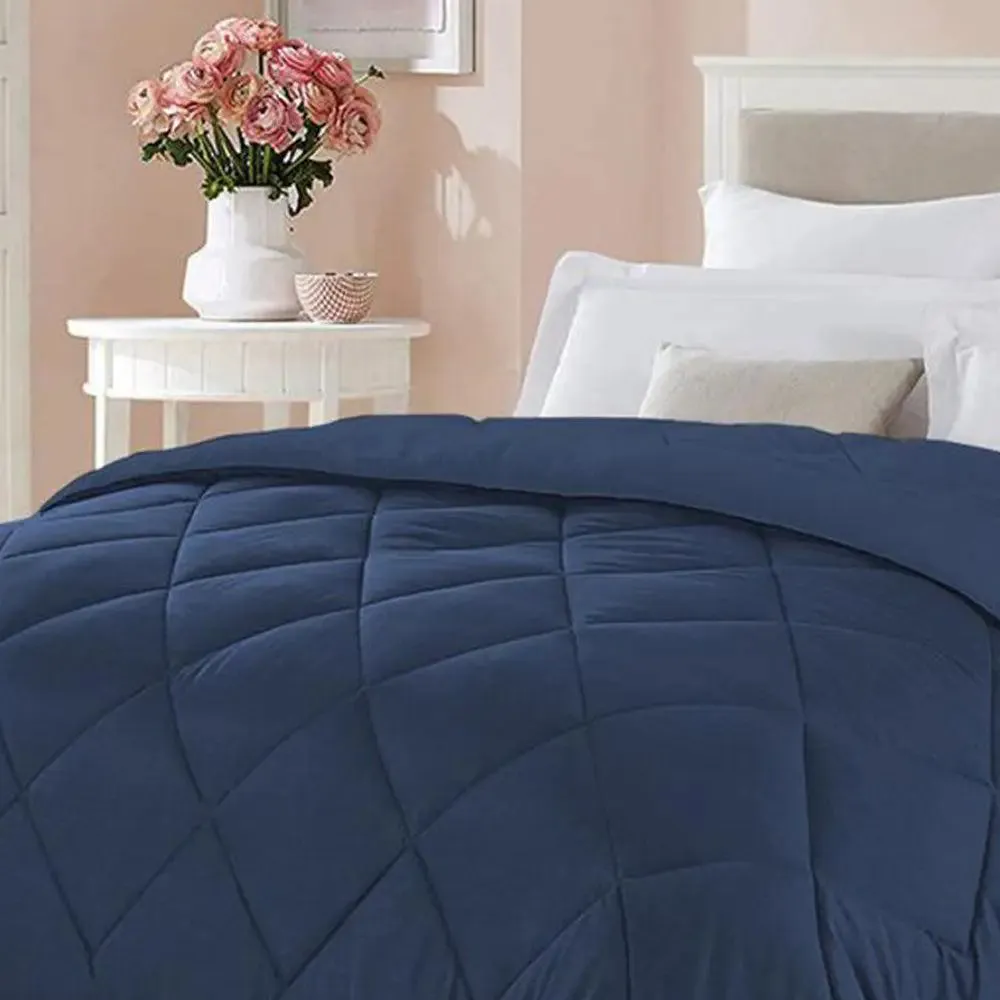 Blue Densely Quilted Single Bed Comforter