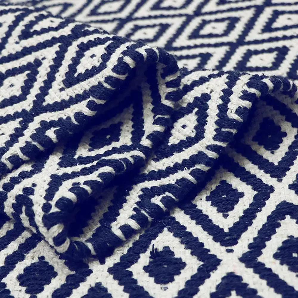 Blue Designer Handwoven Area Rug (70 x 140) cm