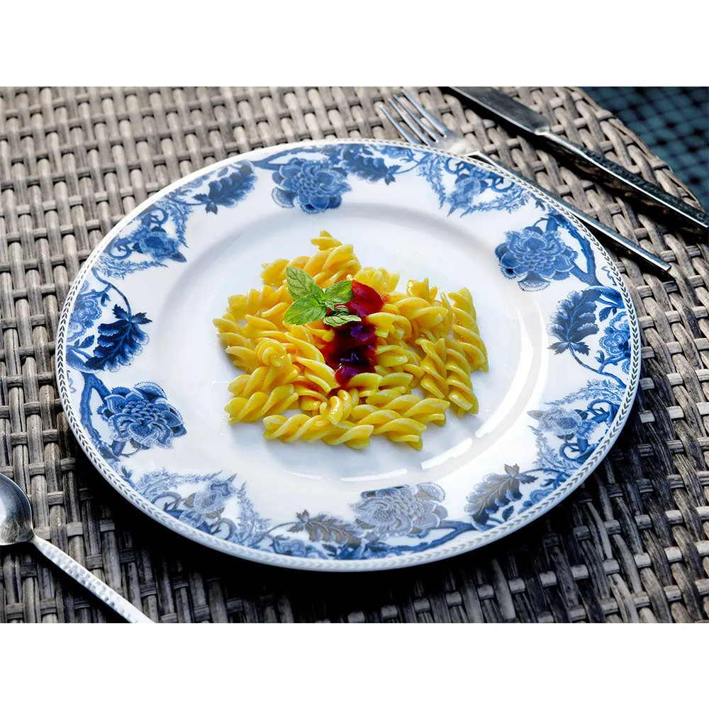 Blue Dreamy Designer Porcelain Dinner Set Of 18