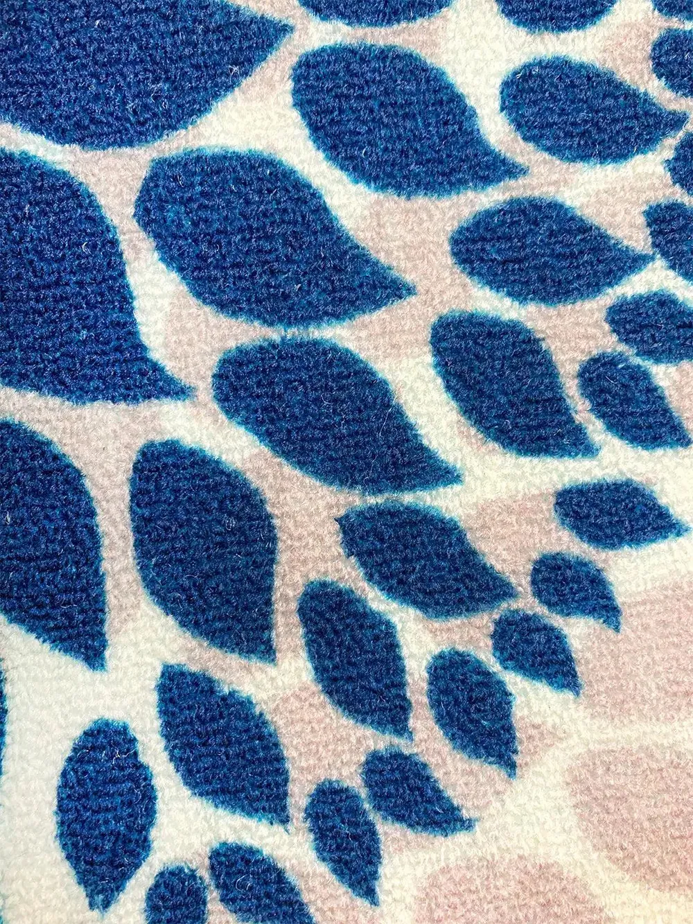 Blue Floral Circle Printed Premium Area Carpet ( 3 ft x5 ft & 4 ft x 6 ft ) 3X5 ft