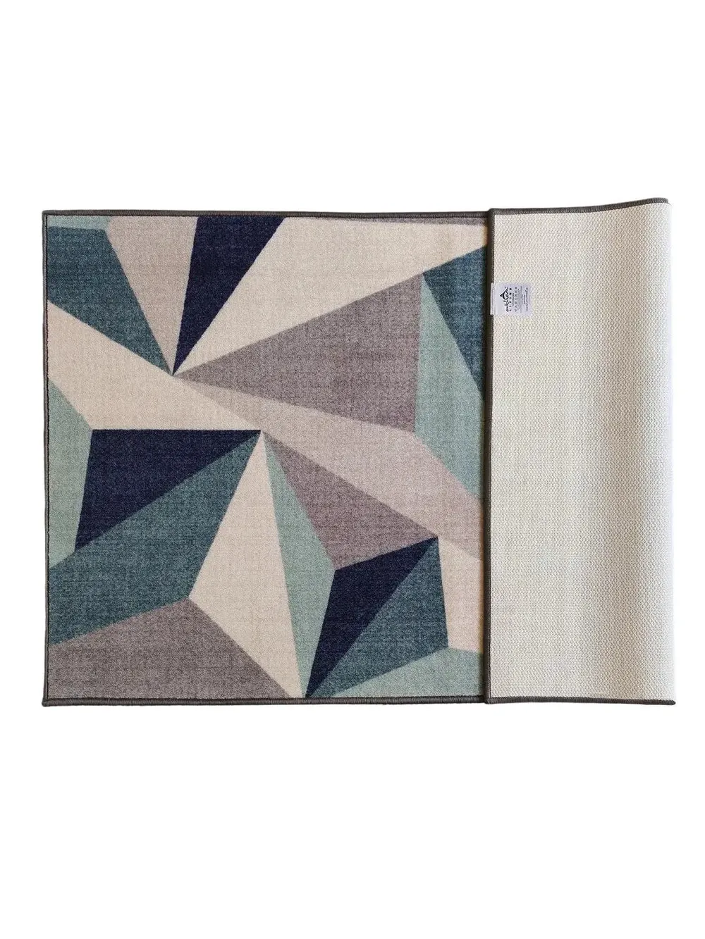 Blue Geometric Printed Premium Area Carpet ( 3 ft x5 ft & 4 ft x 6 ft ) 3X5 ft