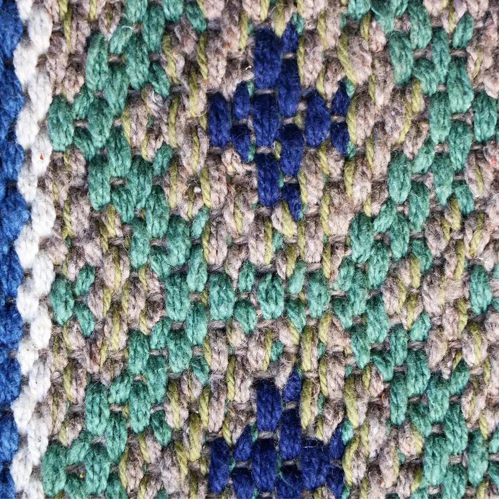 Blue & Green Intricate Aesthetic Area Rug (50 x 150) cm Single Piece