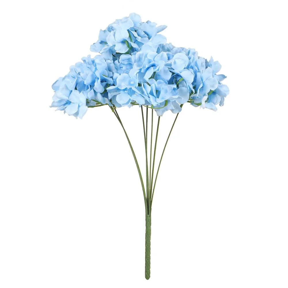 Blue Holla Berry French Hydrangea Artificial Flower Stick Single Piece