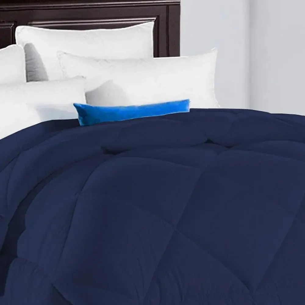 Blue Loosely Quilted Single Bed Comforter