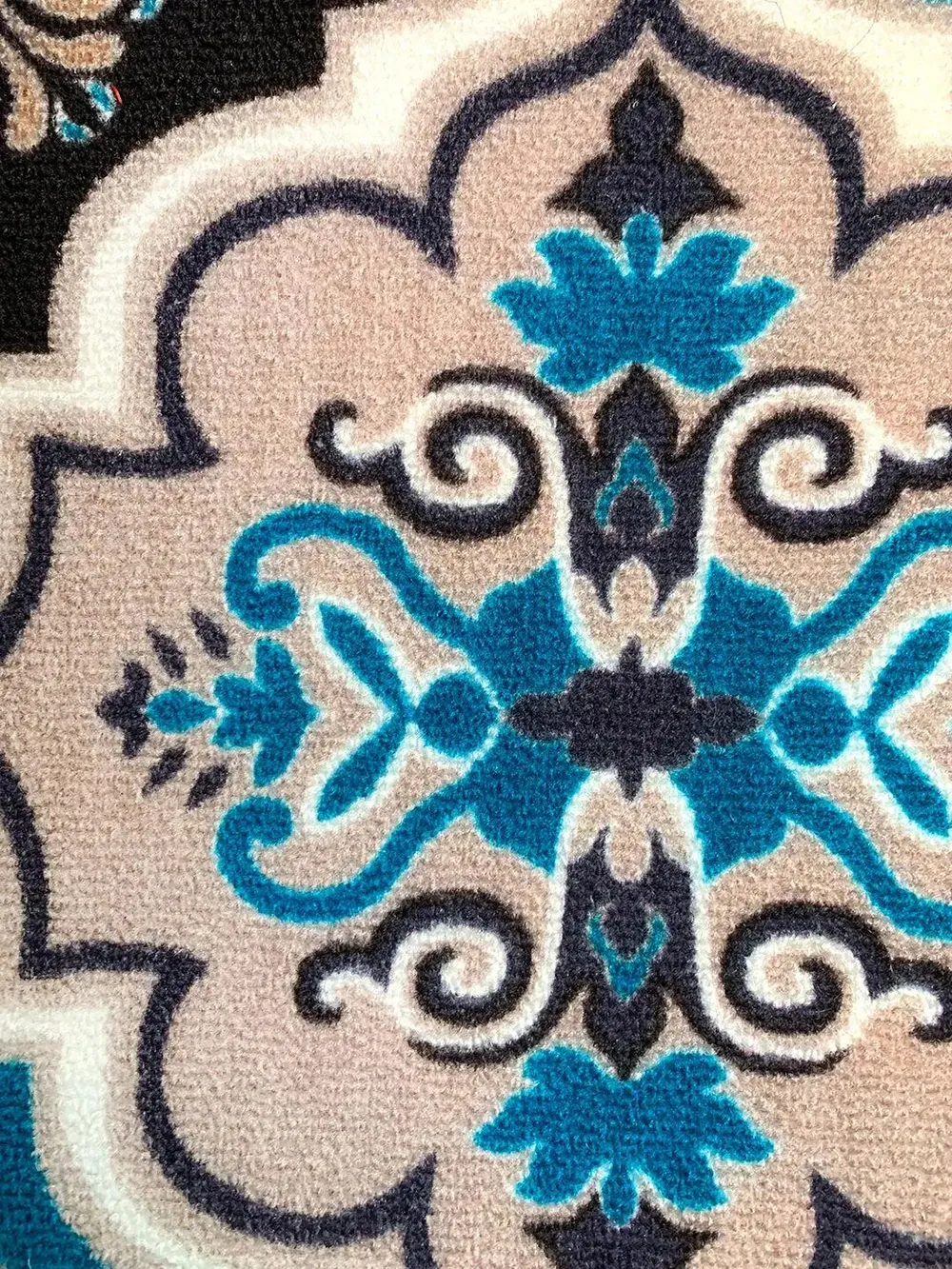 Blue Moroccan Designer Printed Premium Doormat(14 X 22 )Inches