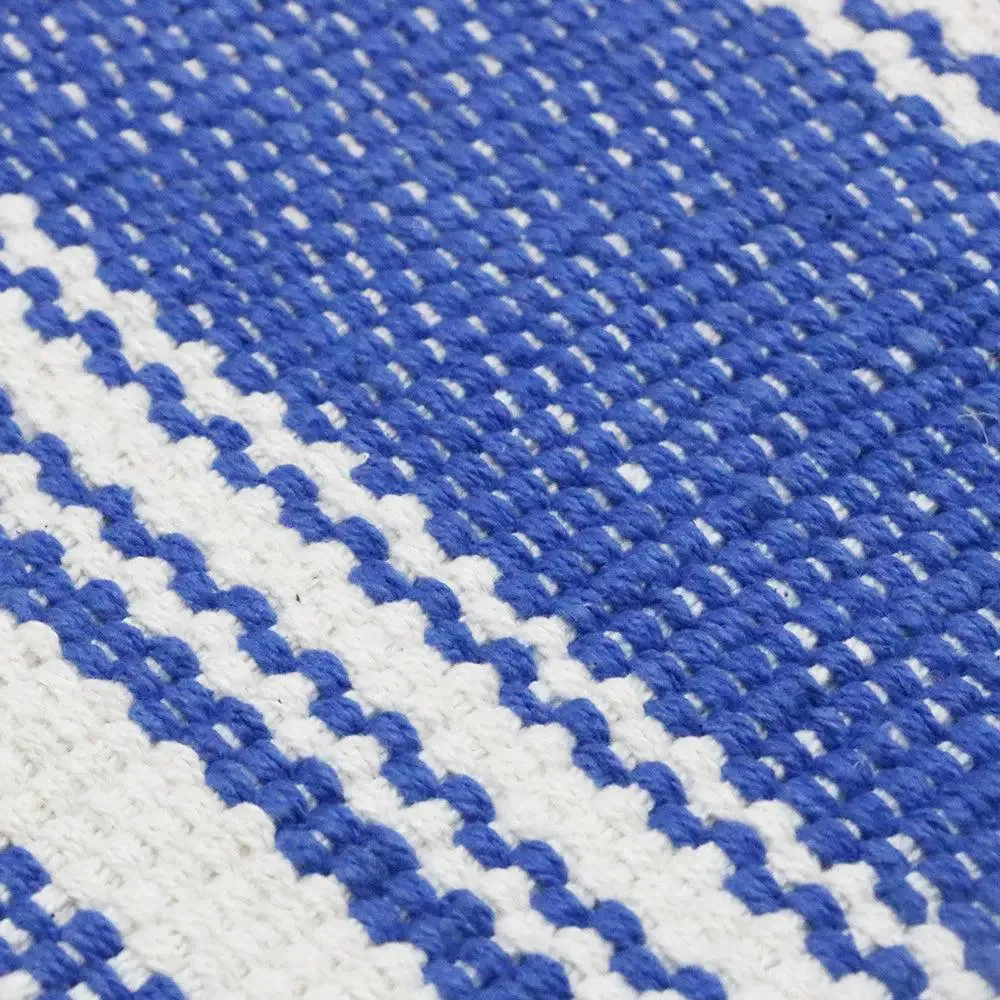 Blue Striped Cotton Yogamat