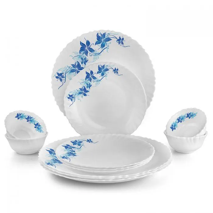 Blue Swirl Dinner Set of 29 Pieces