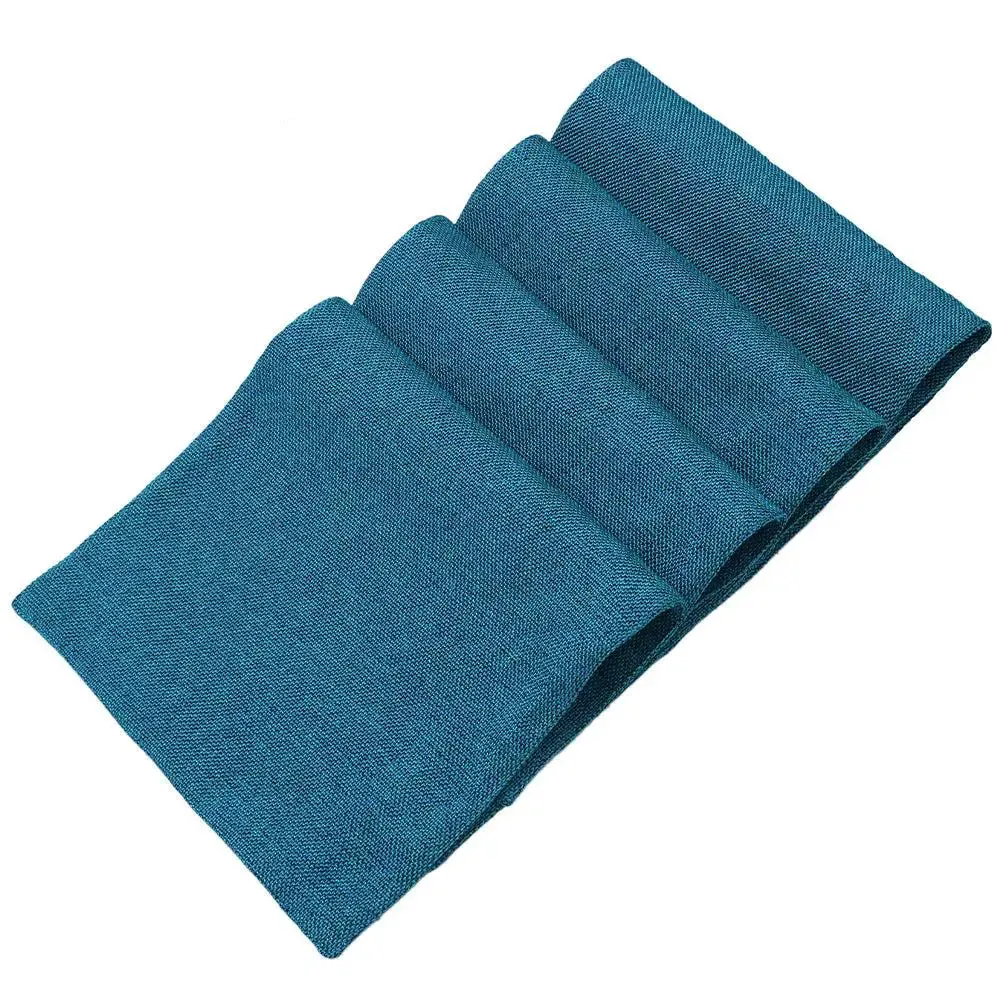 Blue Textured Classic Polyester Placemat Set Of 4