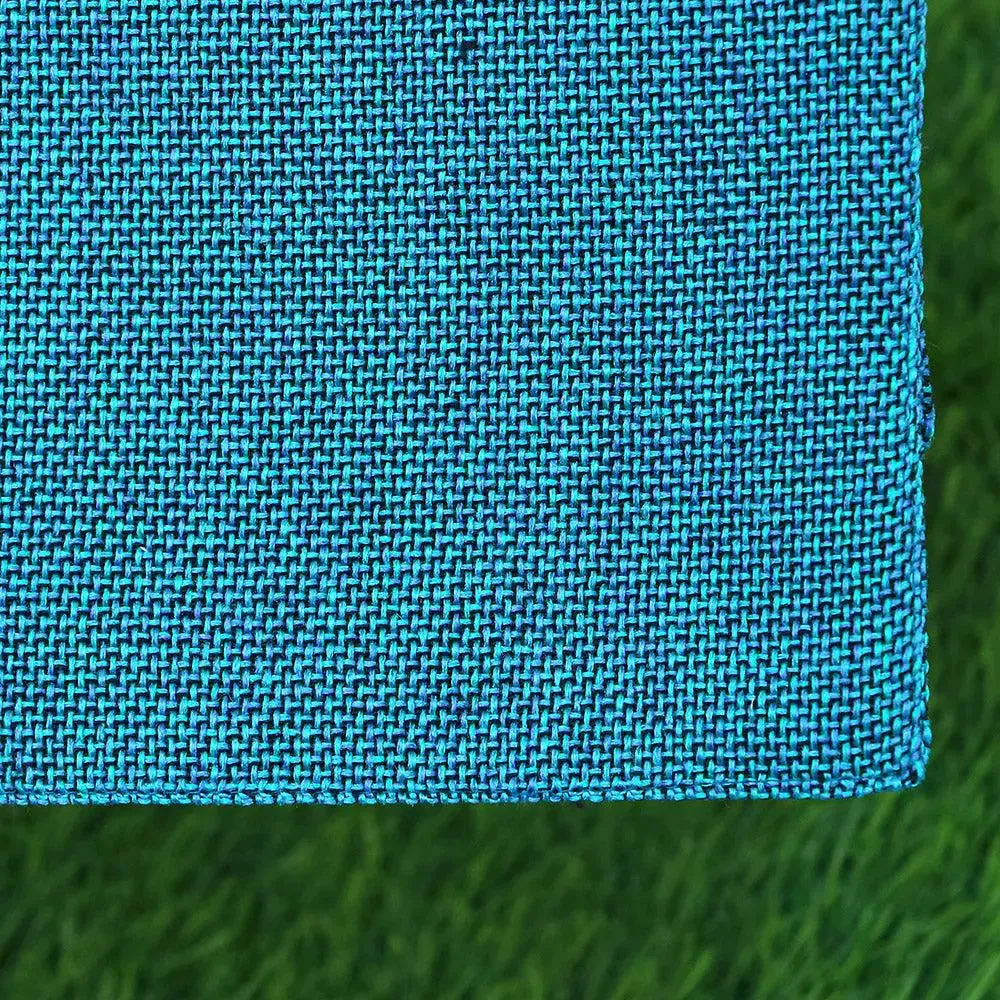 Blue Textured Classic Polyester Placemat Set Of 4