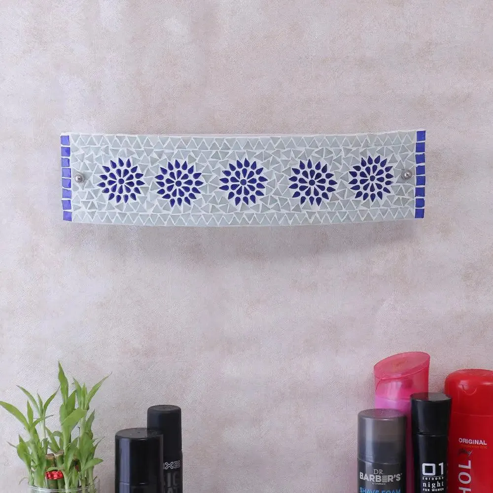 Blue Toned Bathroom Light