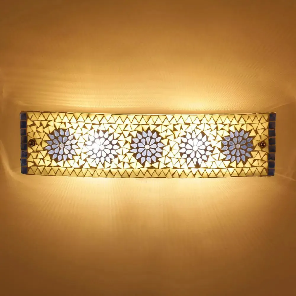 Blue Toned Bathroom Light