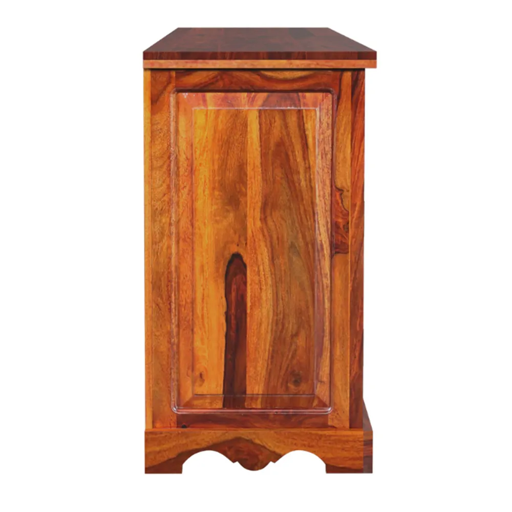 Blue & Turquoise Traditional Patterend Sheesham Wood Cabinet