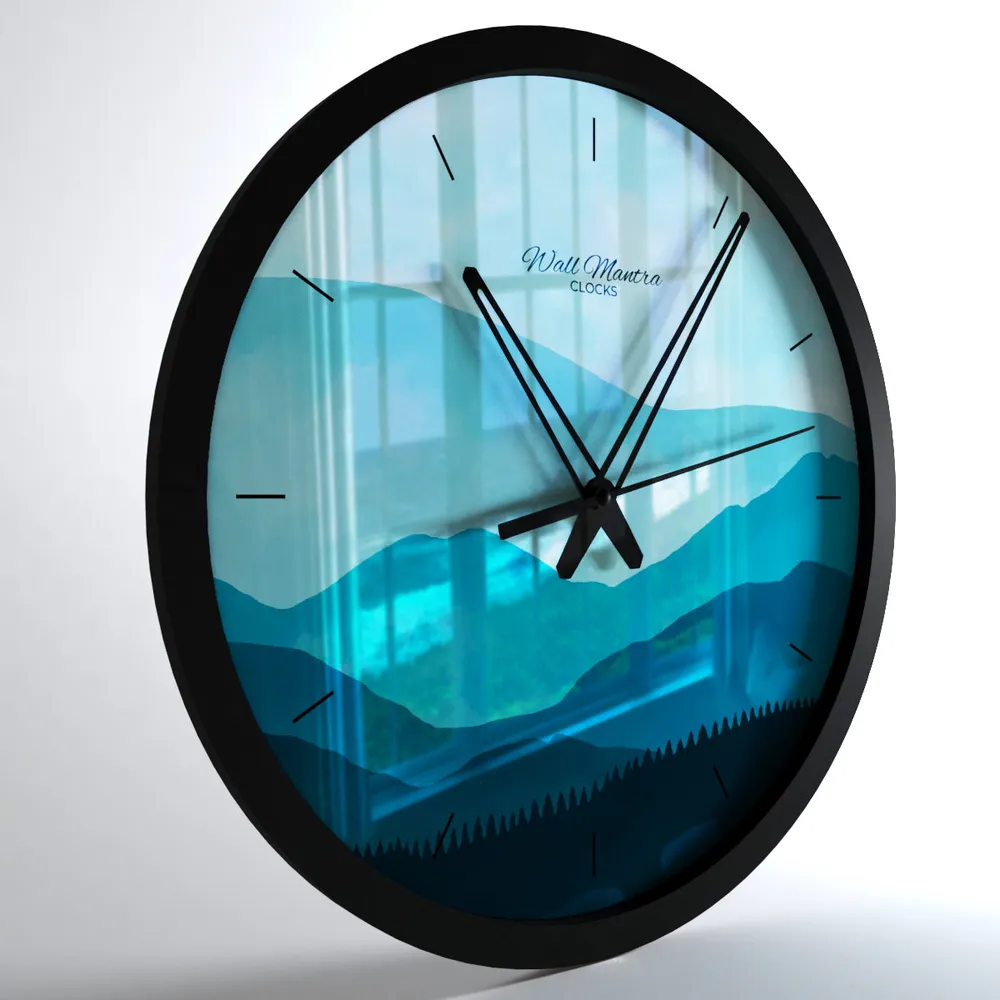 Blue Valley Big Designer Wall Clock