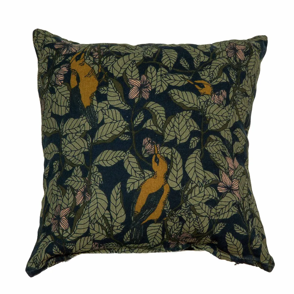 Blueberry Bird Cushion Cover