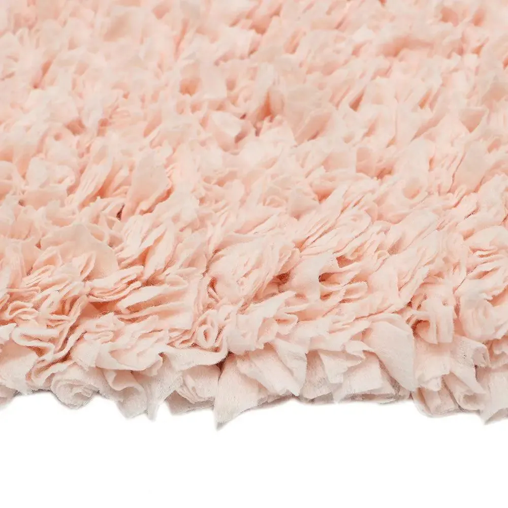 Blush Pink Premium Super Soft Cotton Bathmat (17 x 24) Inches Single Piece