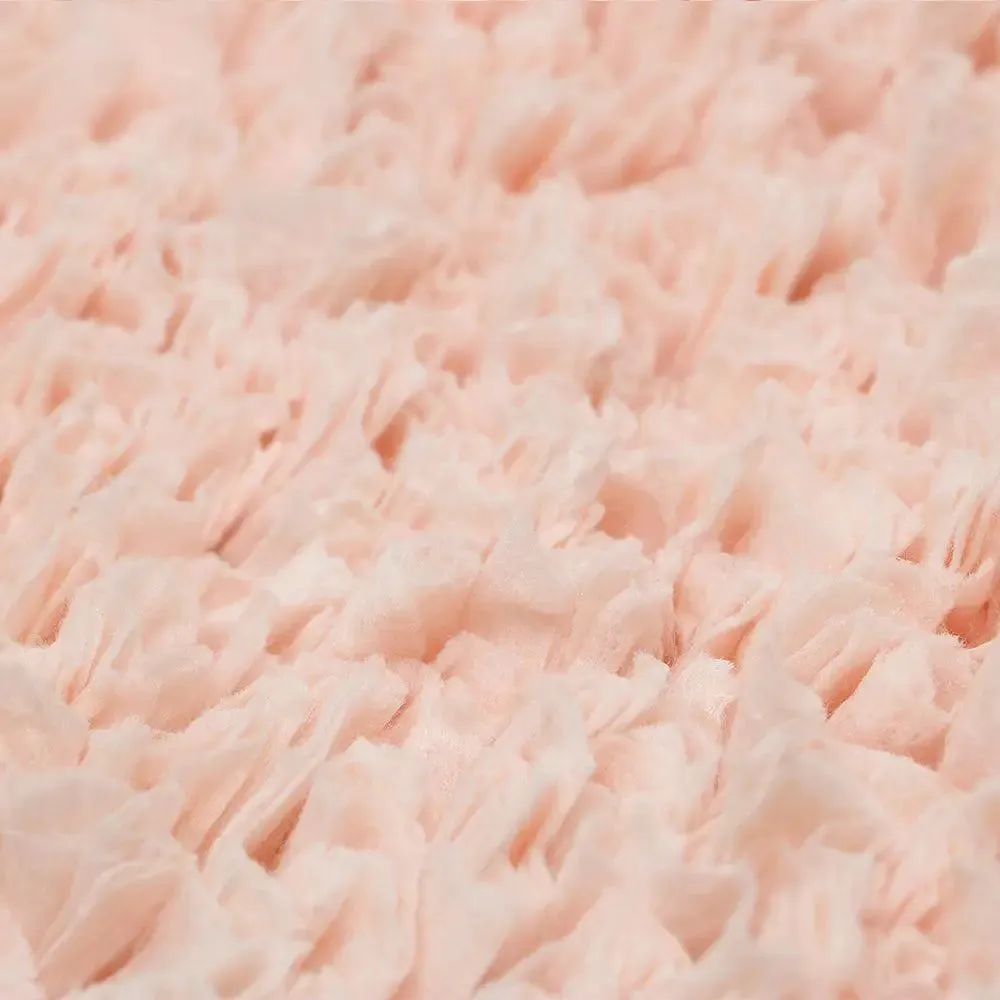 Blush Pink Premium Super Soft Cotton Bathmat (17 x 24) Inches Single Piece