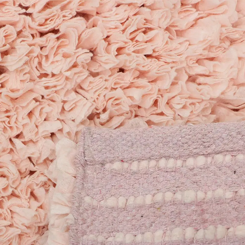 Blush Pink Premium Super Soft Cotton Bathmat (17 x 24) Inches Single Piece
