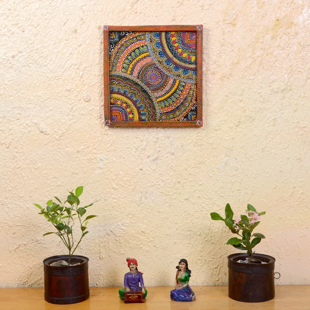 Bohemian Aesthetics Painted Wooden Wall Panel