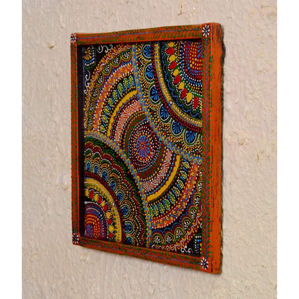 Bohemian Aesthetics Painted Wooden Wall Panel