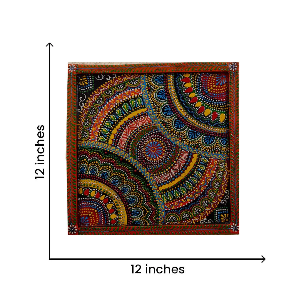 Bohemian Aesthetics Painted Wooden Wall Panel