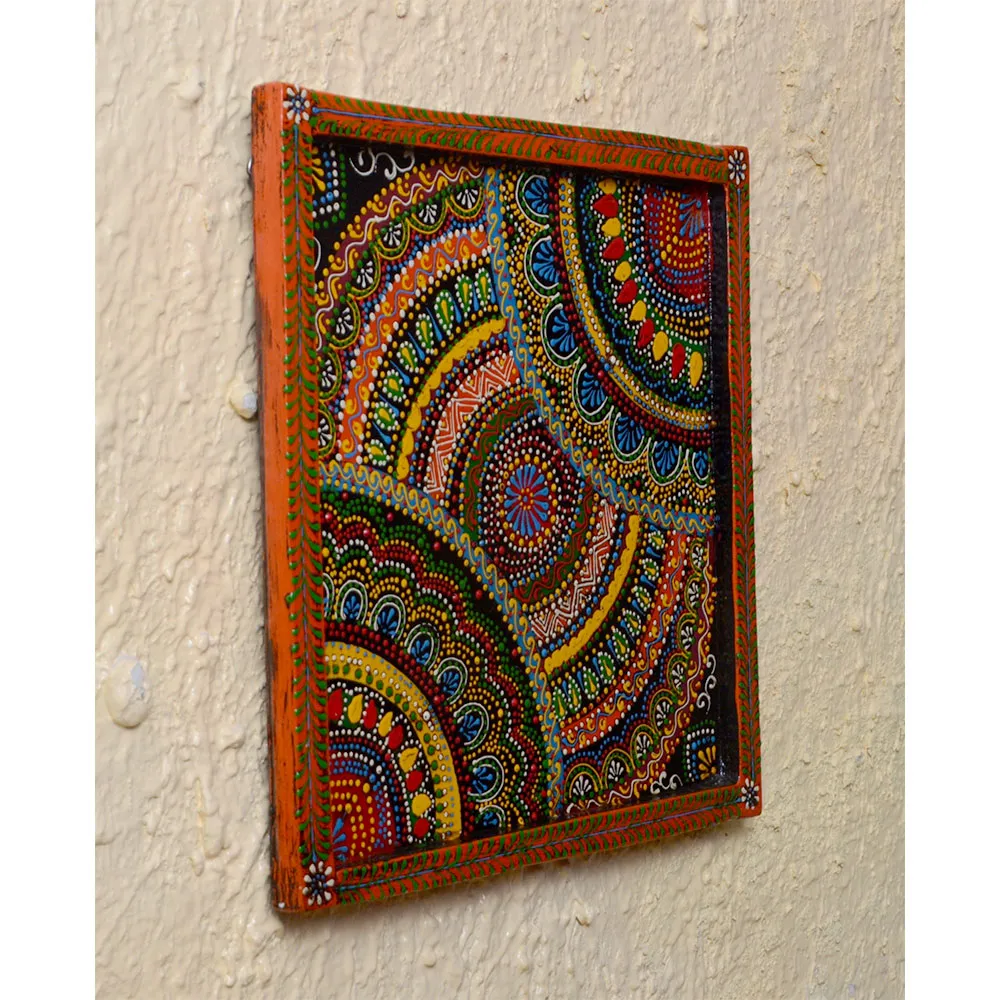 Bohemian Aesthetics Painted Wooden Wall Panel