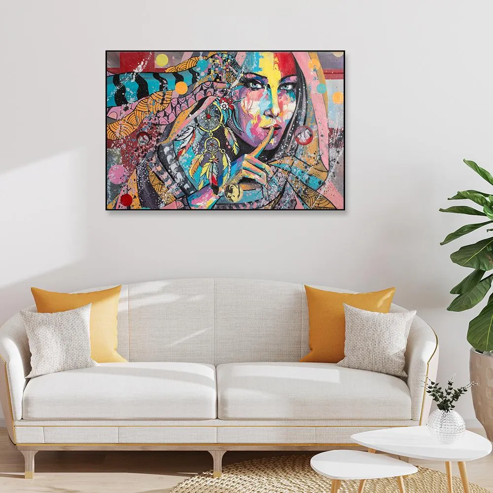 Bohemian Dreams Framed Wall Art With Floating Frame