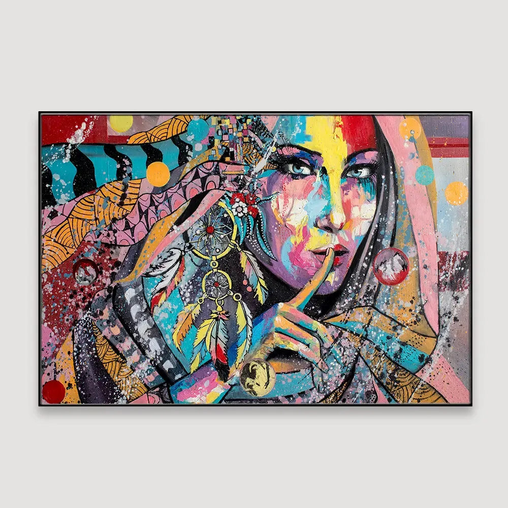 Bohemian Dreams Framed Wall Art With Floating Frame