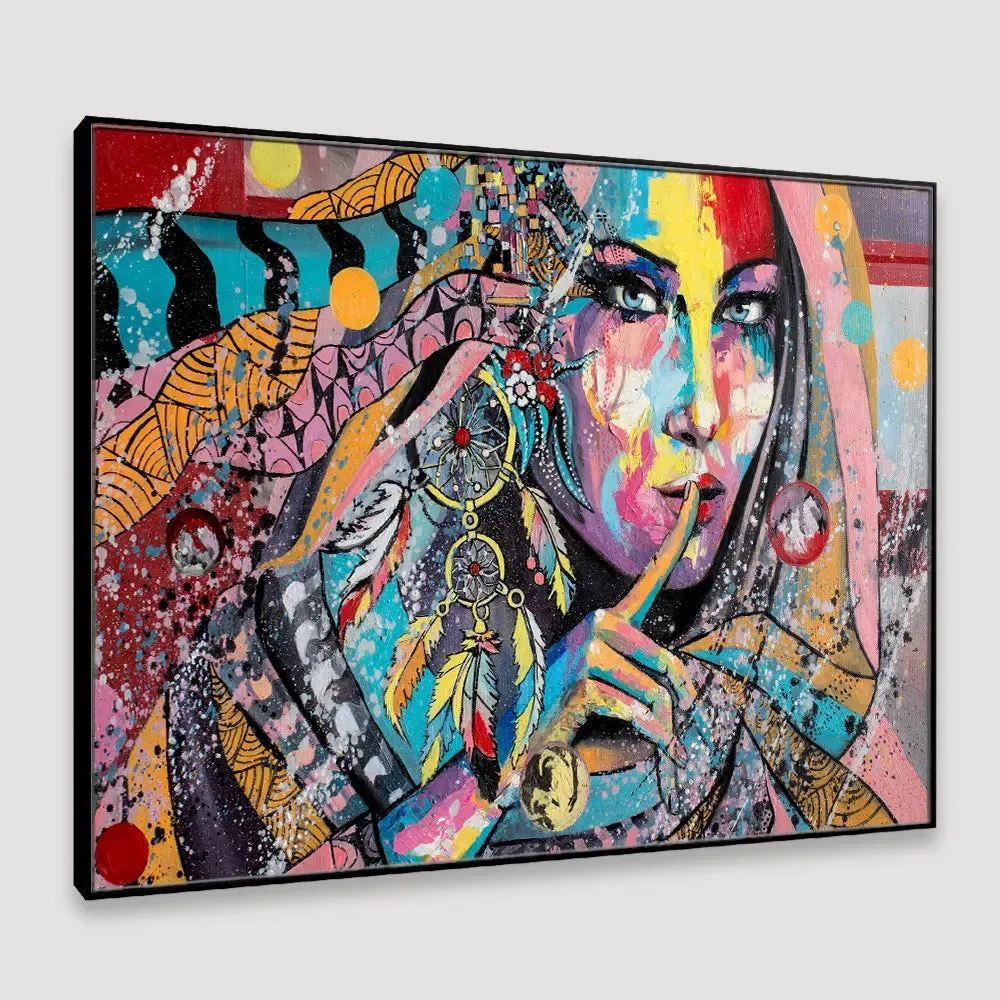 Bohemian Dreams Framed Wall Art With Floating Frame