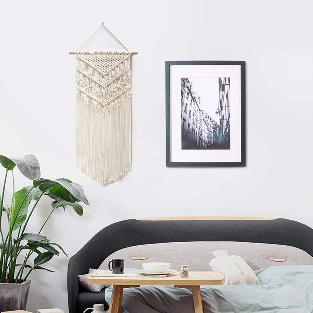Bohemian Square Knot Macrame Wall Hanging