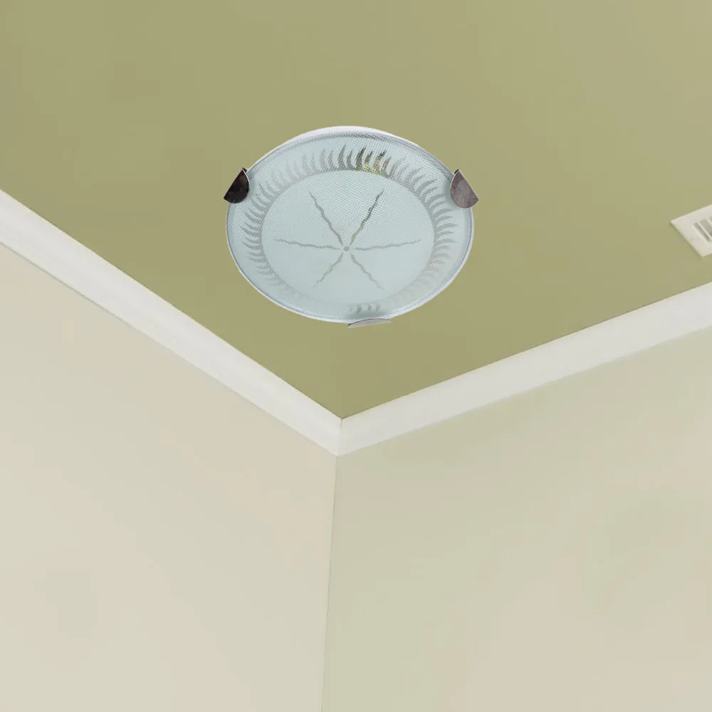 Bordered Circled Warm Designer Mini Flush Mount Light