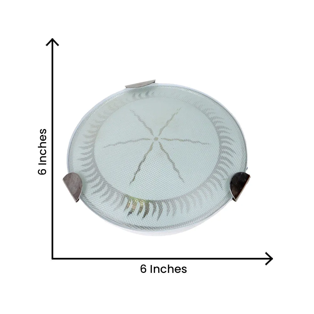 Bordered Circled Warm Designer Mini Flush Mount Light