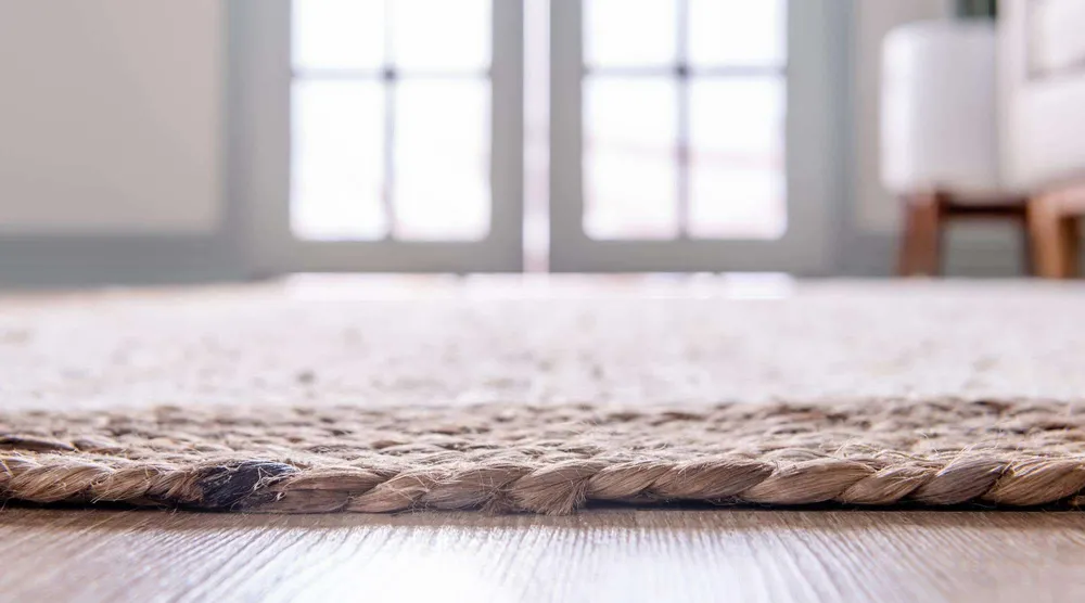 Bordered Hand Woven Traditional Jute Rug M (4*6 ft)
