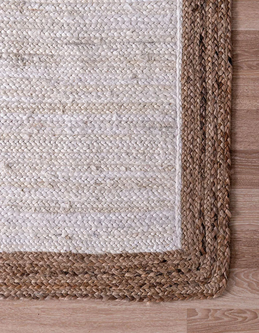 Bordered Hand Woven Traditional Jute Rug M (4*6 ft)