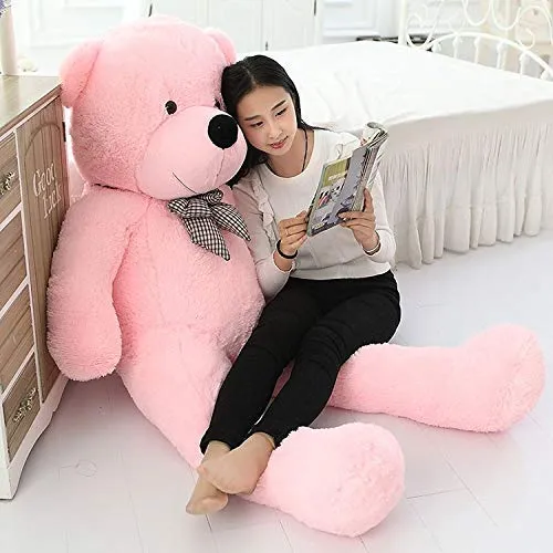 Bow Tie Soft & Premium Baby Pink Big Teddy Bear- Available in Multiple Sizes 2 Ft