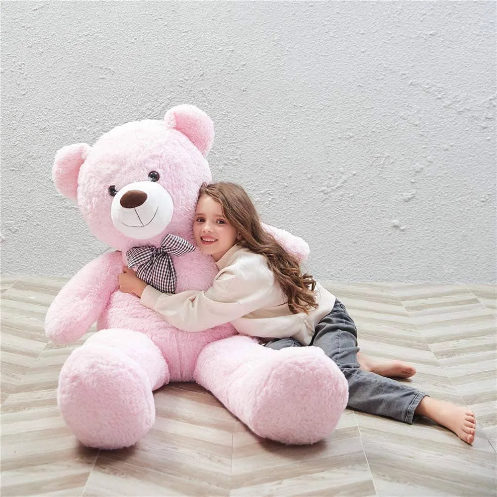 Bow Tie Soft & Premium Baby Pink Big Teddy Bear- Available in Multiple Sizes 2 Ft