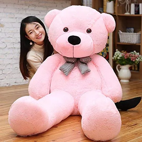 Bow Tie Soft & Premium Baby Pink Big Teddy Bear- Available in Multiple Sizes 2 Ft