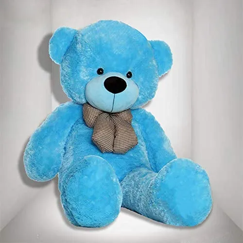 Bow Tie Soft & Premium Blue Big Teddy Bear- Available in Multiple Sizes 2 Ft