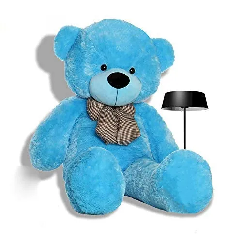 Bow Tie Soft & Premium Blue Big Teddy Bear- Available in Multiple Sizes 2 Ft