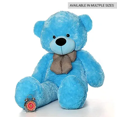 Bow Tie Soft & Premium Blue Big Teddy Bear- Available in Multiple Sizes