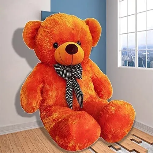 Bow Tie Soft & Premium Carrot Big Teddy Bear- Available in Multiple Sizes 2 Ft