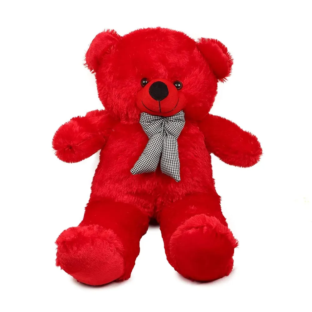 Bow Tie Soft & Premium Red Big Teddy Bear- Available in Multiple Sizes 2 Ft