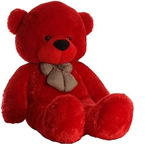 Bow Tie Soft & Premium Red Big Teddy Bear- Available in Multiple Sizes 2 Ft