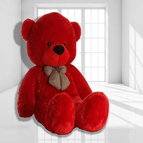 Bow Tie Soft & Premium Red Big Teddy Bear- Available in Multiple Sizes 2 Ft
