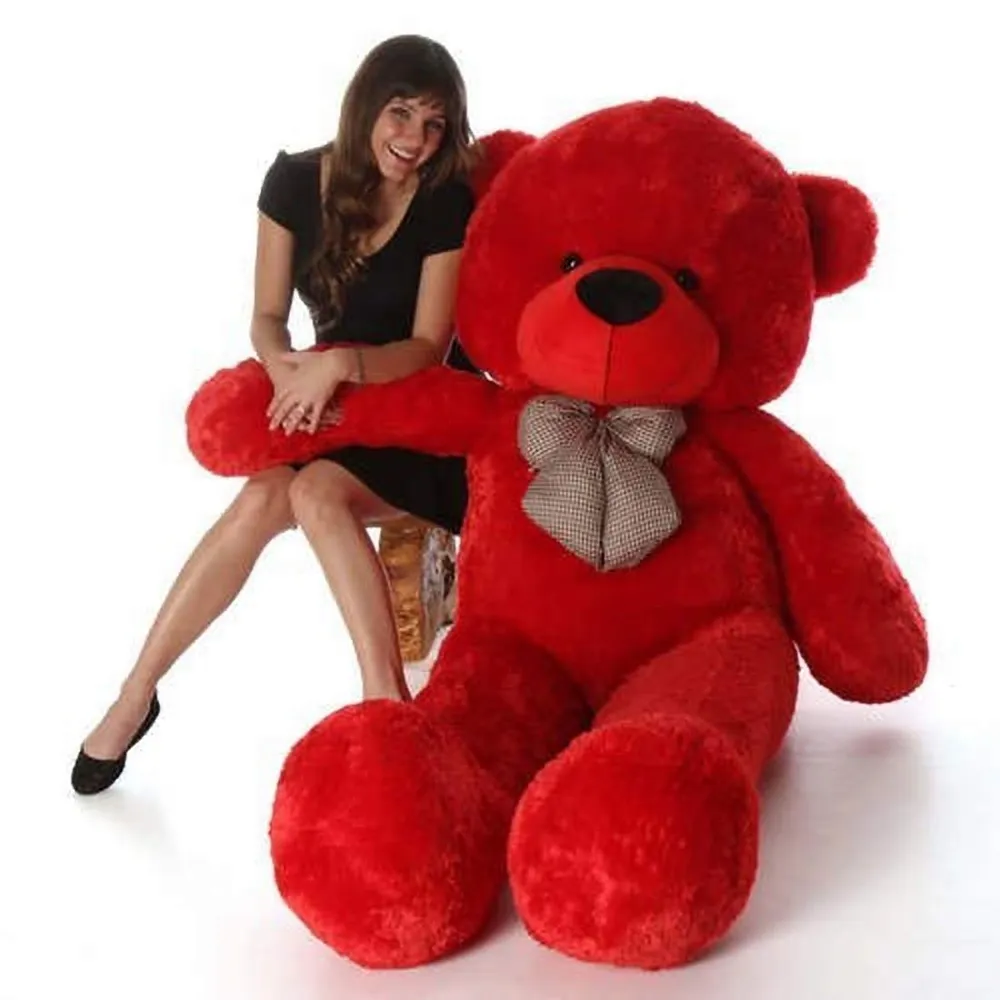 Bow Tie Soft & Premium Red Big Teddy Bear- Available in Multiple Sizes 2 Ft
