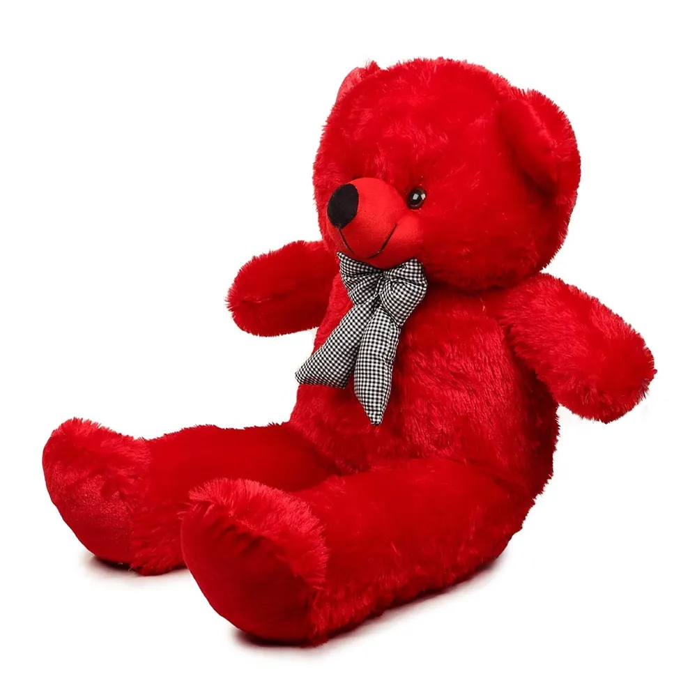 Bow Tie Soft & Premium Red Big Teddy Bear- Available in Multiple Sizes 2 Ft