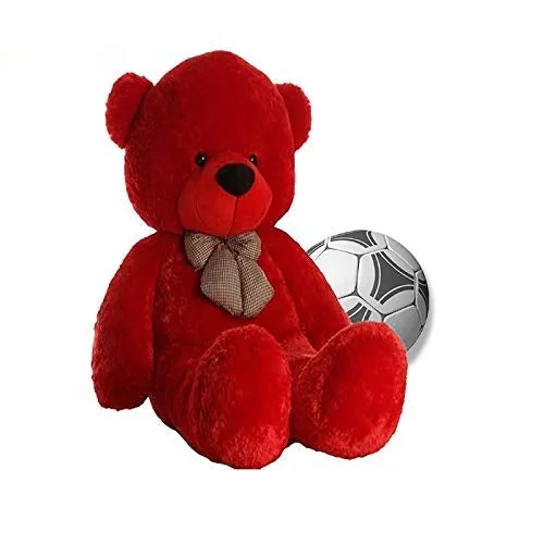 Bow Tie Soft & Premium Red Big Teddy Bear- Available in Multiple Sizes 2 Ft