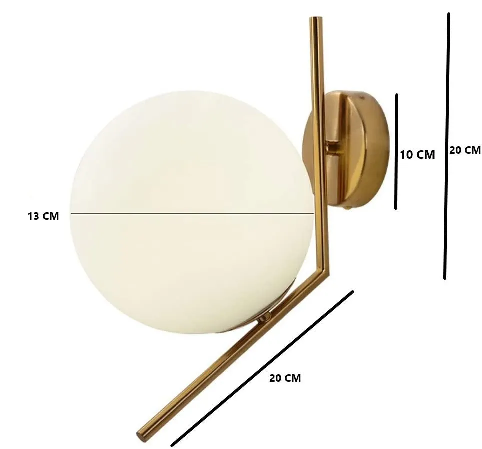 Brass Gold Classic Round Wall Light (Bulb not included) Single Piece